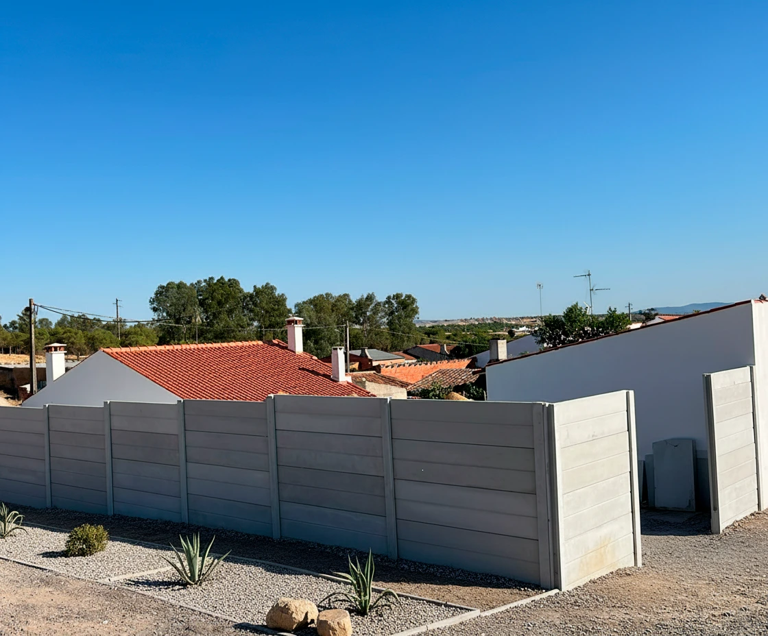 Vedação modular de betão Euromuro — Beja, Évora