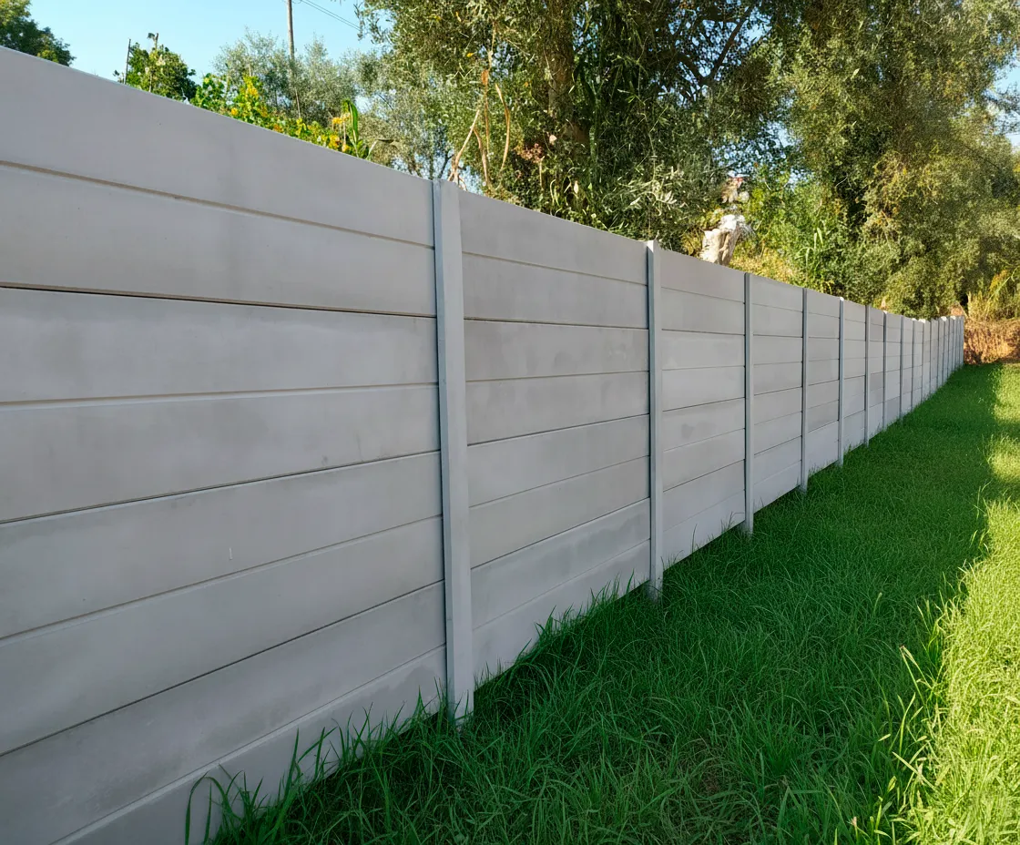 Vedação modular de betão Euromuro — Miranda do Corvo