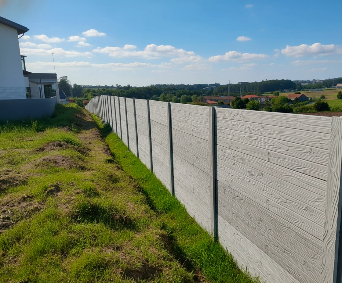 Vedação modular de betão Euromuro — Campo de Milho