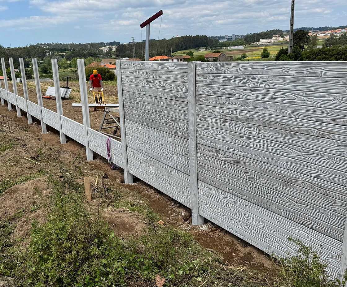 Vedação modular de betão Euromuro — Campo de Milho