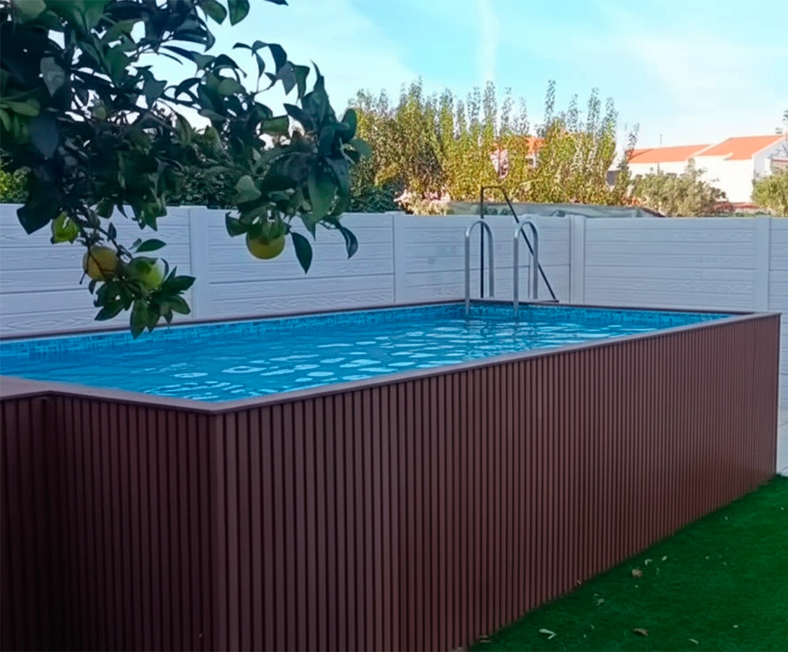 Vedação modular de betão Euromuro — Mata Rota