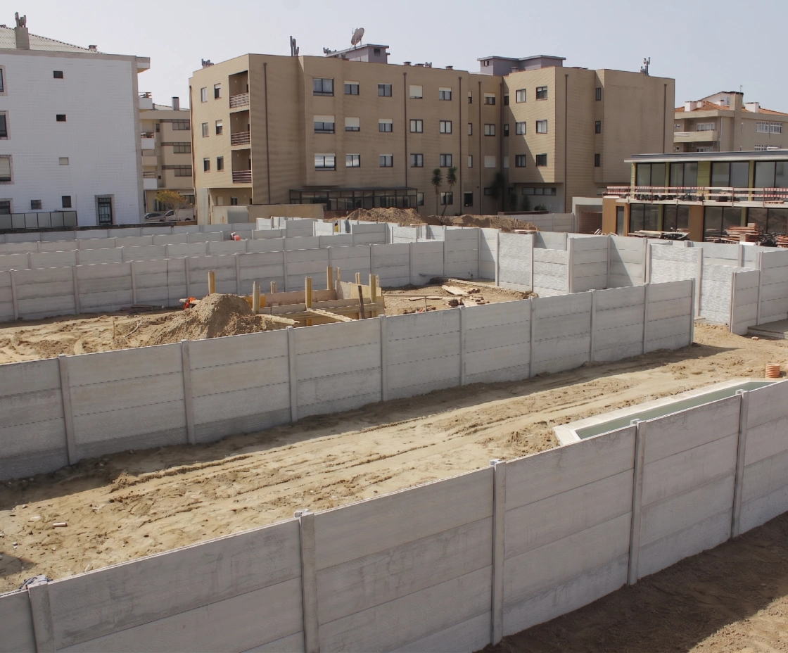 Vedação modular de betão Euromuro — Esmoriz